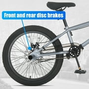 SPATIAL 20 BMX Bicycle,Fits Rider for 43 - 54, Dual Disc Brakes BMX Bikes,2 Pegs Single Speed Bike