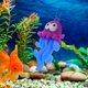 thumbnail image 1 of AURARMLET 4Pcs Durable Floating Octopus Figurine Aquarium Ornament Assorted Tank, 1 of 8