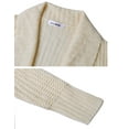 thumbnail image 6 of Uniexcosm Women's Sweaters Cardigan Open Front Casual Long Sleeve Knit with Pockets, 6 of 10