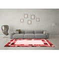 thumbnail image 3 of Ahgly Company Indoor Rectangle Abstract Red Contemporary Area Rugs, 5' x 8', 3 of 4