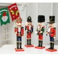 thumbnail image 6 of Traditional Soldier Nutcracker Wearing Red Uniform, Festive , Drum, 6 of 7