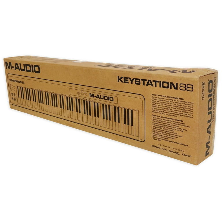 slave forræderi parfume M-Audio Keystation 88 II USB MIDI 88-Key Keyboard Controller MK II  MK2+Stand - Walmart.com