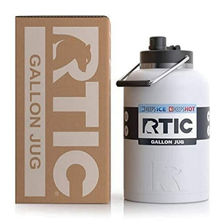 RTIC One Gallon Jug, Stainless, Matte, Stainless Steel & Vacuum