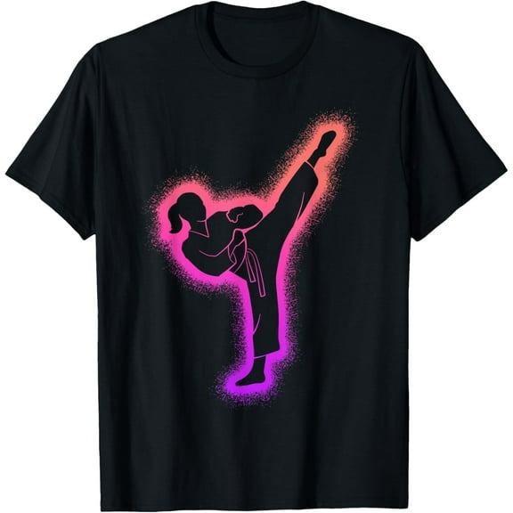 Playful Comfort Tee - Karate Girl Martial Arts Kids Women Girls Taekwondo T-Shirt