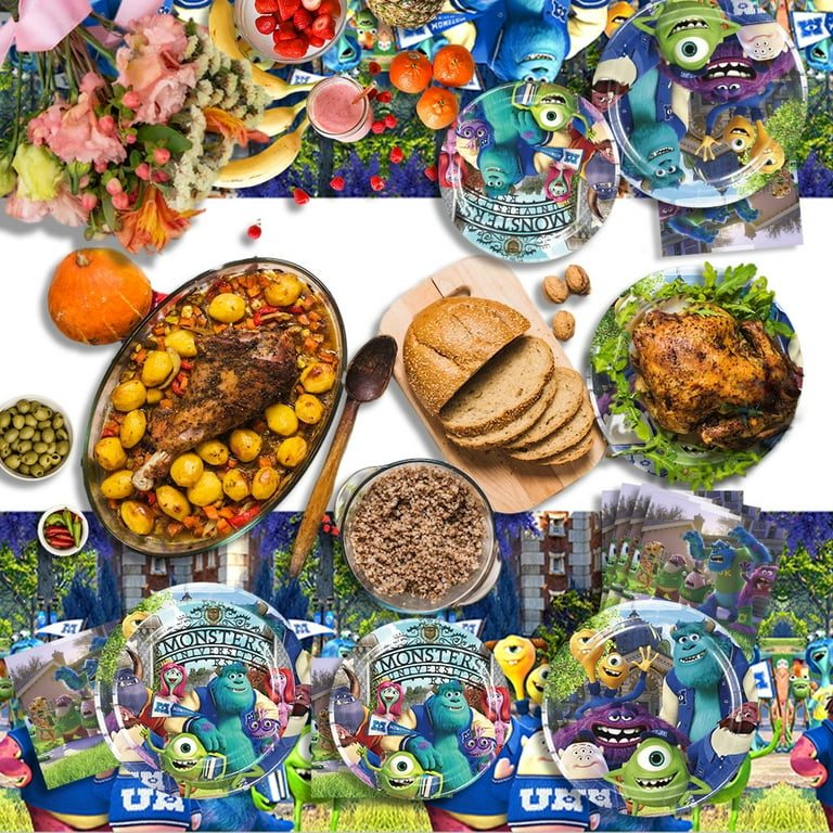 Monster Inc Birthday Party Supplies: Table Cover, Disposable