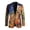American Flag Horse Autumn, variant on Classic Fit Classic Fit Sport Coats, USA Flag Print Polyester Midweight Formal Suit Jacket for Casual Summer