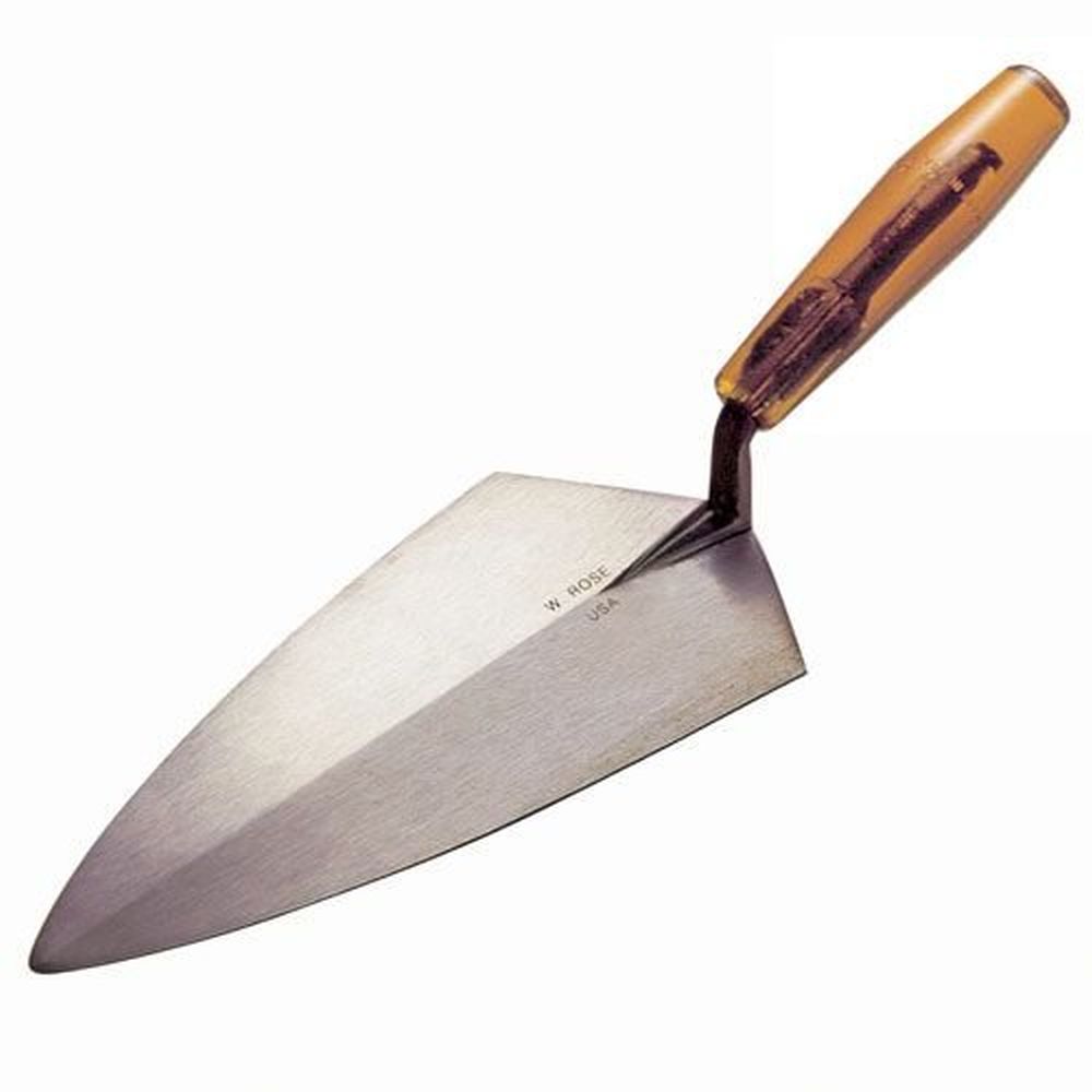 Kraft RO141012 W. Rose Philadelphia Brick Trowel w/Plastic Handle,Std