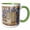 Green/White, variant on 3drose, Spain, Andalusia, Seville. Plaza De Espana., 11oz Mug