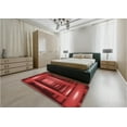 thumbnail image 5 of Ahgly Company Machine Washable Indoor Rectangle Transitional Lava Red Area Rugs, 7' x 9', 5 of 7
