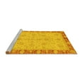 thumbnail image 2 of Ahgly Company Machine Washable Indoor Rectangle Oriental Yellow Traditional Area Rugs, 2' x 4', 2 of 4