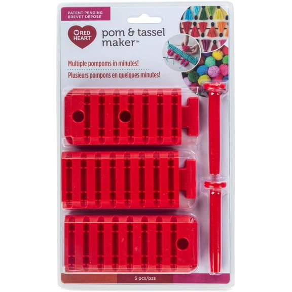 Red Heart Pompon & Tassel Maker-Red