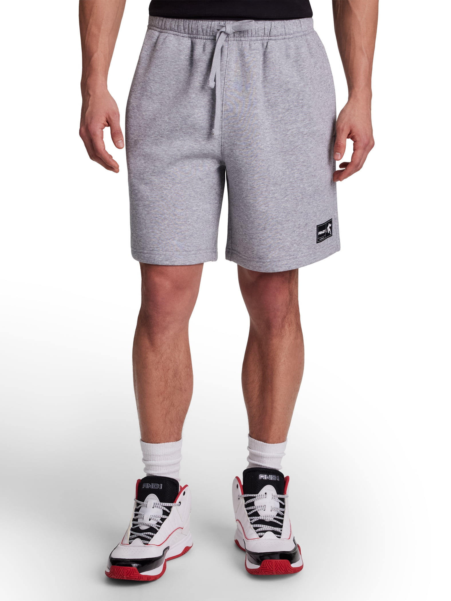 AND1 Men's and Big Men's Free Throw Short, 8" inseam, Sizes XS-5XL