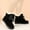 Black, variant on JUSLIO Winter Boots for Women Flat Boots Solid Color Ankle Boots Fashion Casual Slip On Comfort Round Toe Womens Boots