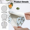 thumbnail image 6 of COEQINE PU Leather Tissue Holder Dispenser Rectangular Facial Tissue Holder Decorative Accessories 7.95X4.92X4.52 Inch for Office Desk Vanity Countertop Nightstand, Sea Turtle Coral Blue, 2 PCS, 6 of 7