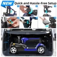 thumbnail image 6 of Mbxcooter 15/30 Miles Mobility Scooter,4-Wheel Mobility Scooter for Adults,Seniors,350W Electric Powered Wheelchair Device,Compact Duty Mobile for Travel with Dual Baskets, Rotating Seat, 6 of 10