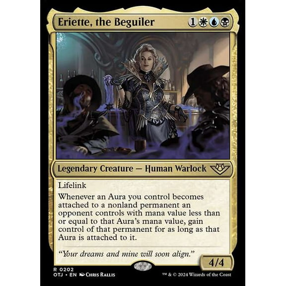 MtG Outlaws of Thunder Junction Rare Eriette, the Beguiler #202