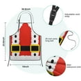 thumbnail image 7 of Red Christmas Santa Costume Pattern Kids Aprons for Girls and Boys,Adjustable Neck Strap Toddler Aprons for Kids Cooking Baking, 7 of 7
