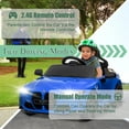 thumbnail image 4 of BMW M4 12V Kids Ride On Toy Car with Remote Control, Toddler Electric Car with 3 Speeds,USB,MP3,Bluetooth,LED Lights,Battry Powered Ride On Car For Kids Aged 3+,Blue, 4 of 8