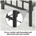 thumbnail image 6 of E-Motie Metal Bed Frame Queen Size with Vintage Victorian Headboard & Footboard, Black, 6 of 9