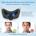 thumbnail image 7 of Baoyemes Silicone Cover Set for Oculus/Meta Quest 3, VR Accessories for Meta Quest 3, Protective Cover Set Includes Controller Grip Cover, Face Cover, VR Shell Cover (Blaze Blue), 7 of 7