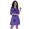 thumbnail image 5 of Moomaya Women's Printed Round Neck FlareDressW/ Buttons Short Casual SummerDresses, 5 of 5
