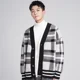 thumbnail image 4 of Abrigos de manga larga Suéter estilo grunge coreano para hombres Ofertas de ropa 2024 Reseñas de jerséis Ropa Moda Cárdigan de punto superior para hombre, 4 of 5