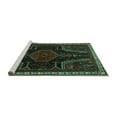 thumbnail image 2 of Ahgly Company Machine Washable Indoor Round Persian Turquoise Blue Traditional Area Rugs, 8' Round, 2 of 4