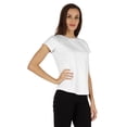 thumbnail image 2 of Inkmeso T-Shirt à Manches Courtes Uni pour Femmes Coupe Régulière Décontractée T-shirts Basiques Doux, 2 of 7