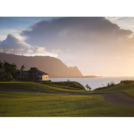 Kauai Hawaii Usa Framed - Makai Golf Course, Kauai, Hawaii, USA Print Wall Art By Micah Wright