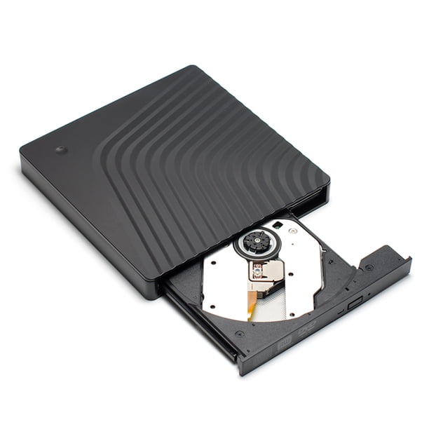 WDOplteas USB3.0+Tipo-C DVD CD Caja unidad óptica para PC portátil (con unidad óptica)