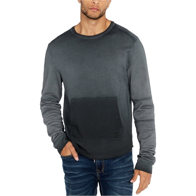 Buffalo David Bitton Mens French Terry Sweatshirt, Black, XX-Large