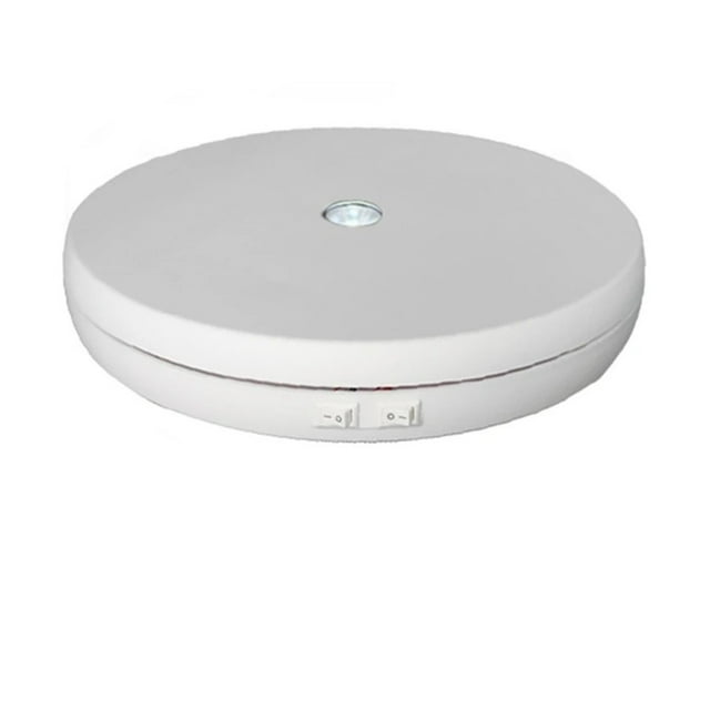 Motorized Rotating Display Stand 25CM Electric Turntable Mirror Surfaces Revolving Base For 360 Degree Product Images ,Excellent Structural Design