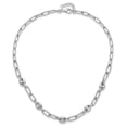 thumbnail image 3 of Diamond2Deal 925 Sterling Silver Rhodié 16 W / 1in ext. Collier de Fantaisie Link pour les Femmes 17", 3 of 6