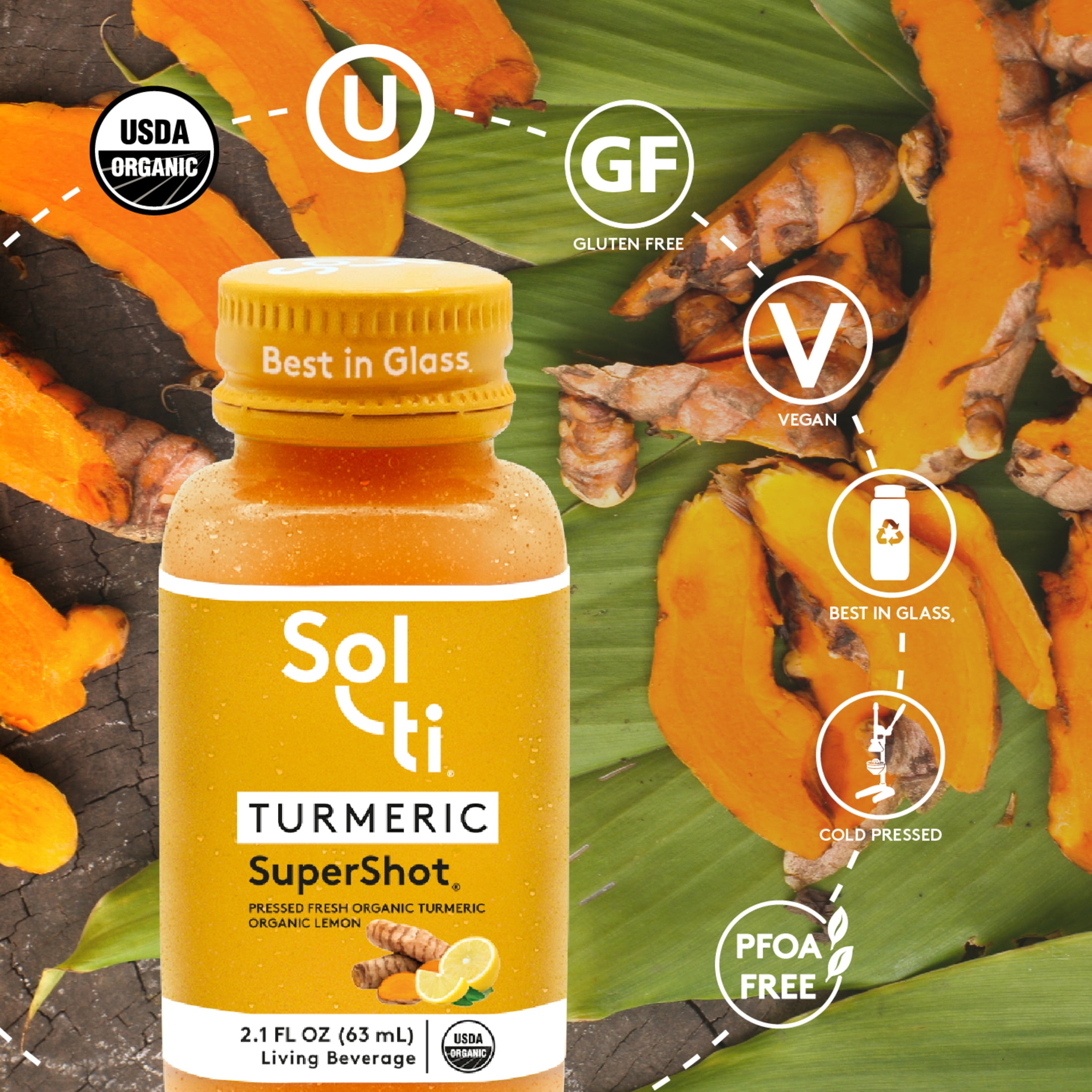 Sol-Ti SuperShot Turmeric Living Beverage 2.1 fl oz