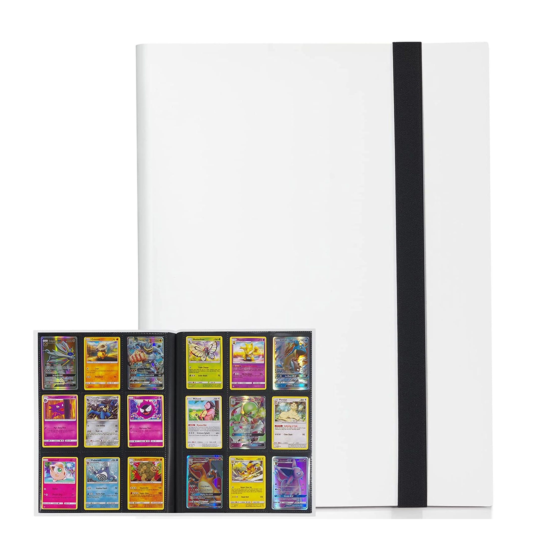 card binder vertical or horizontal Guardian - 9 Pocket Premium with Zipper for 360 Cards Trading Card Games TCG (Lime Green) - Side Loaded Pockets safe pages to keep your pokemon cards in mint condition Holds up to 360 standard TSV Trading Card Binder with