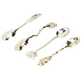 thumbnail image 2 of 4pcs Vintage Spoon Yogurt Tea Spoon for Home(gold), 2 of 7