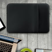LLAYOO 11-11.6 Inch Laptop Sleeve Case Soft Carrying Computer Bag Cover with Front Pocket & Accessories Pouch,Compatible with 11.6 MacBook Air for 11 Notebook Tablet Ultrabook Chromebook(Black)