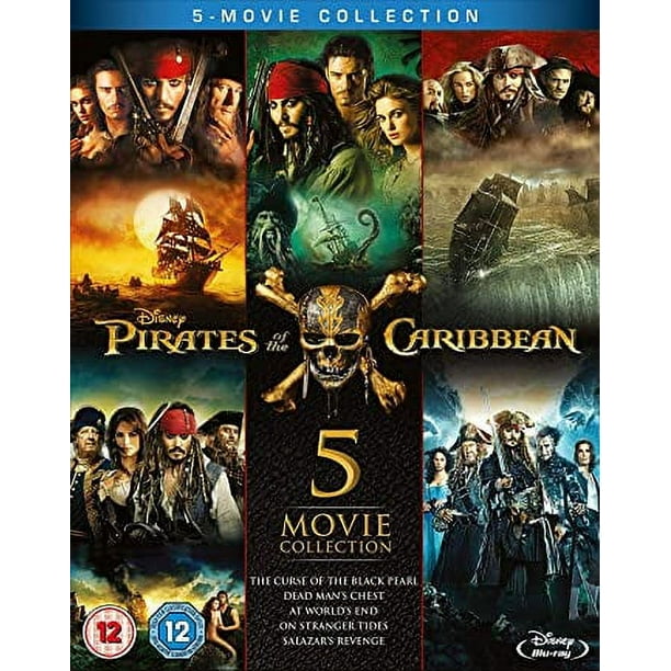 Pirates des Caraïbes - Collection Complète Toute la Collection de 5 Films (Blu-ray)