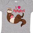 thumbnail image 4 of Inktastic I Love Ferrets Boys or Girls Baby Bodysuit, 4 of 5