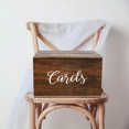thumbnail image 5 of New Rural Wedding Creative Decoration Gift Box with Slot Wooden Card Box Wedding Table Decoration. (Khaki), 5 of 7