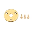 thumbnail image 2 of Esquirla Metal Round Jack Plate Guitar Output Jack Plug Socket for Guitar Bass Golden, 2 of 8