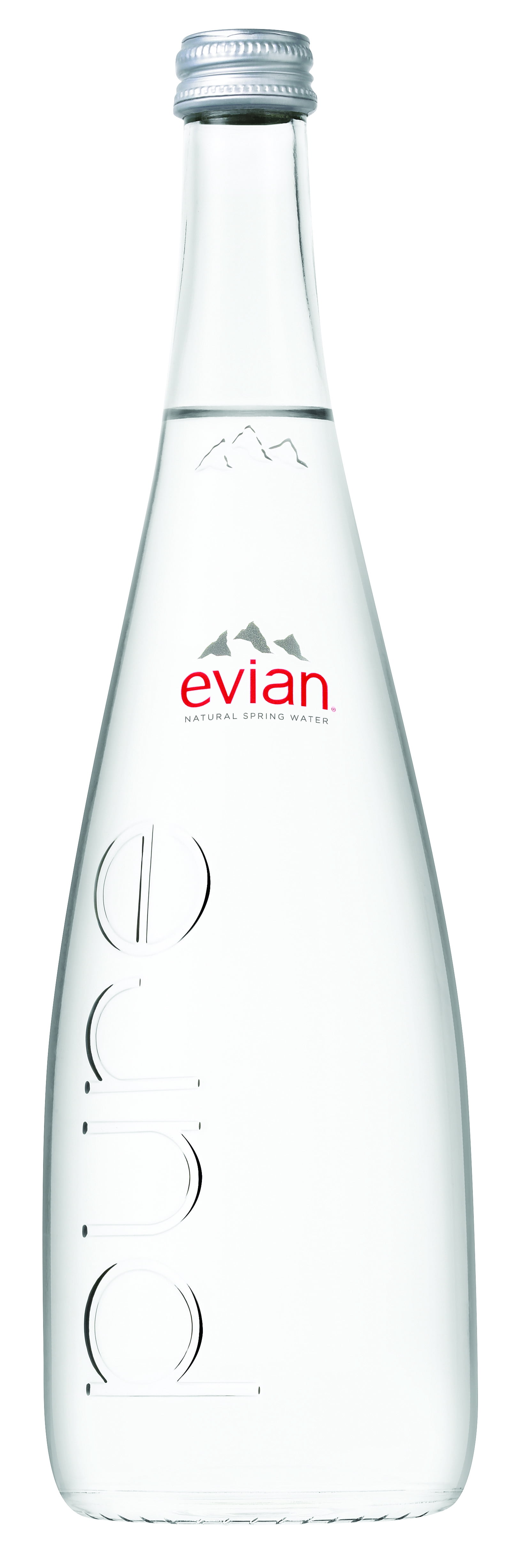 evian glass