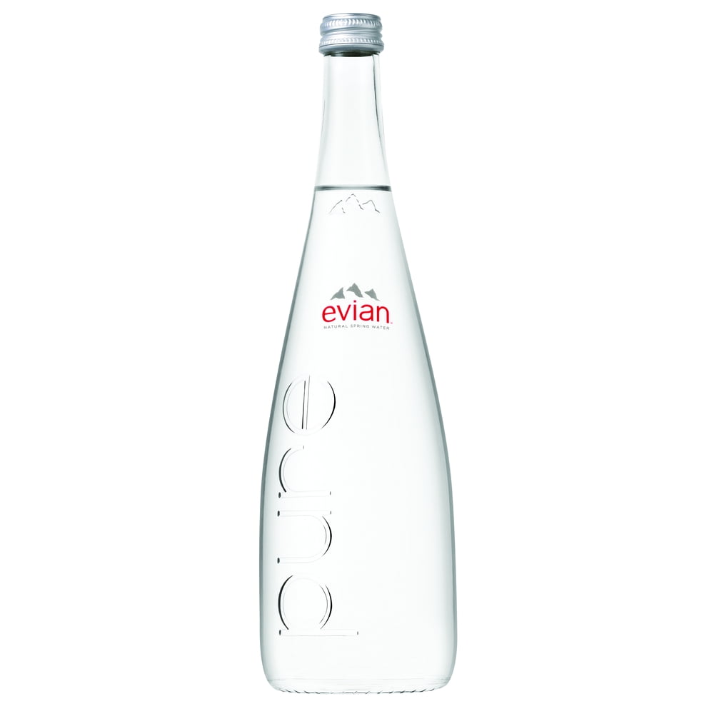evian glass