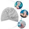 thumbnail image 2 of Delicate Ladies Swimming Cap Pleated Swimming Cap Pool Women Stretchy Swimming Cap, 2 of 9