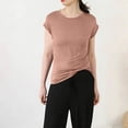thumbnail image 5 of Levmjia Womens Pajama Set Modal Solid Color Short Sleeve and Pants Sleepwear Loose Comfortable 2 Piece Pajamas Home Soft Nightwear Set Summer, 5 of 5