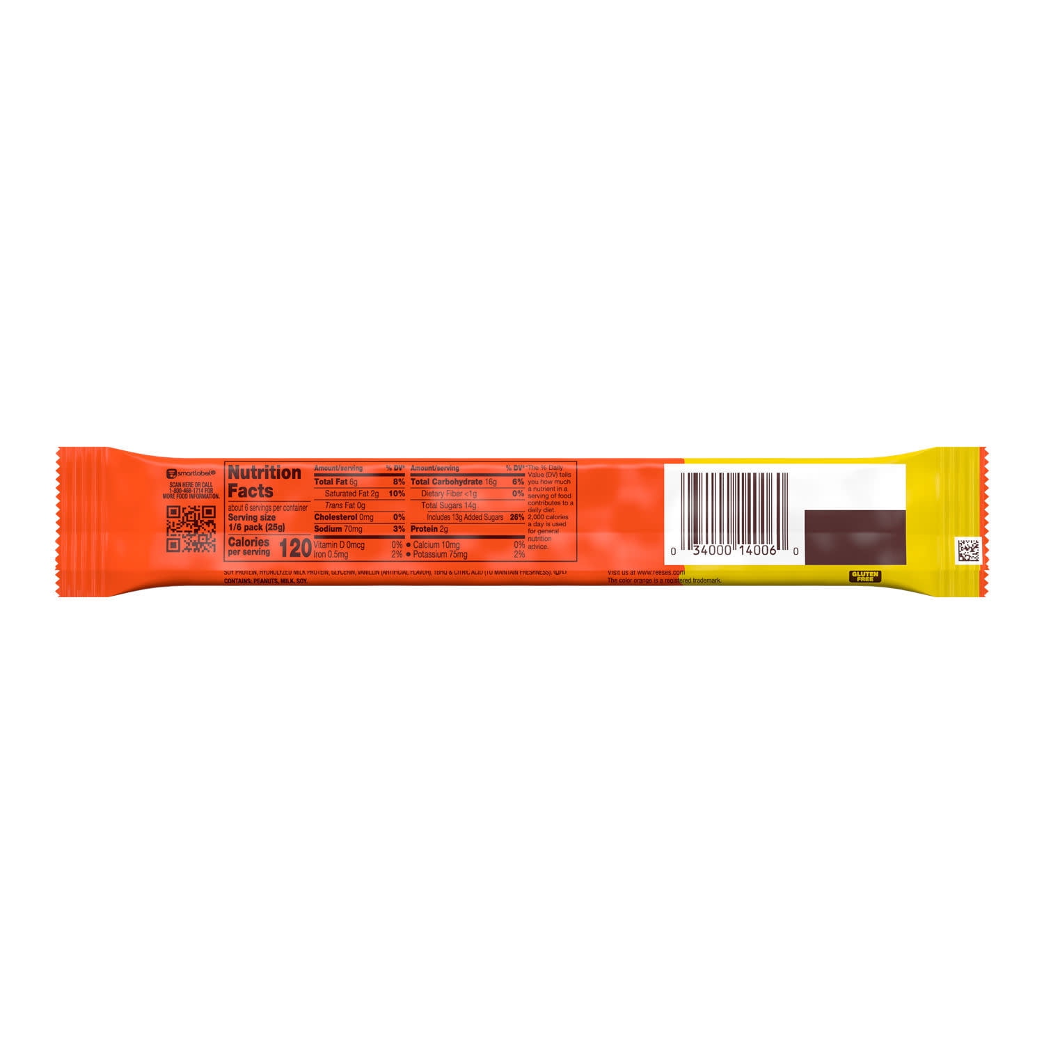 Reese's Fast Break Chocolate, Peanut Butter and Nougat Super King Size Candy, Bar 5.25 oz