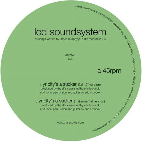 LCD Soundsystem - Yr City's a Sucker - Music & Performance - Vinyl