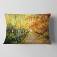 thumbnail image 2 of Designart Beautiful Fall Forest - Landscape Printed Throw Pillow - 12x20, 2 of 5