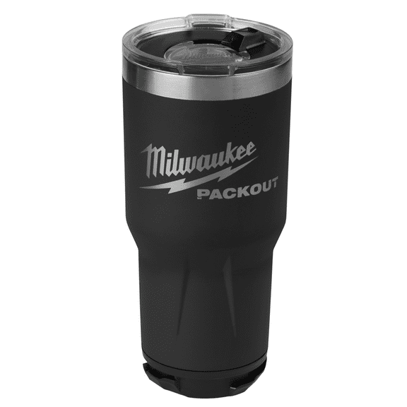 Milwaukee Tumbler 30 oz Black Stainless Steel Tumbler