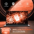 thumbnail image 4 of 17.3" FHD Gaming Laptop AMD Ryzen 7 7735HS 32GB DDR5 RAM 2TB SSD (8 Cores/16 Threads, Beats i7-12650H) with Radeon 680M Graphics 100W USB-C Wi-Fi 6E Backlit Keyboard Fingerprint Reader, 4 of 7